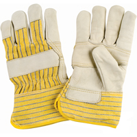 Winter-Lined Patch-Palm Fitters Gloves, X-Large, Grain Cowhide Palm, Cotton Fleece Inner Lining Maritime Industrial Rubber