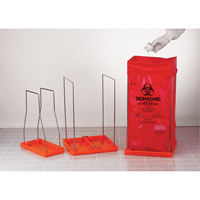 Clavies&reg; Bag Holders, Bio-Hazard, 14" L x 14" W Maritime Industrial Rubber