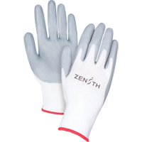 Lightweight Breathable Coated Gloves, 7/Small, Foam Nitrile Coating, 13 Gauge, Polyester Shell Maritime Industrial Rubber