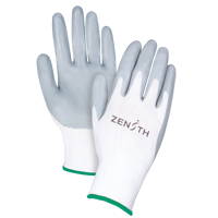 Gants l&eacute;gers enduits et respirants, 8/Moyen, R&ecirc;vetement Mousse de nitrile, Calibre 13, Enveloppe en Polyester Maritime Industrial Rubber