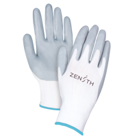 Lightweight Breathable Coated Gloves, 10/X-Large, Foam Nitrile Coating, 13 Gauge, Polyester Shell Maritime Industrial Rubber