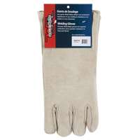 Premium Welder's Gloves, Split Cowhide, Size Large Maritime Industrial Rubber