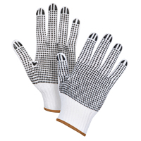 Gants tricot&eacute;s deux c&ocirc;t&eacute;s &agrave; pois, Poly/coton, Deux c&ocirc;t&eacute;s, Calibre 7, Grand Maritime Industrial Rubber