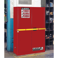 High Security Flammables Safety Cabinet with Steel Bar, 45 gal., 2 Shelves Maritime Industrial Rubber