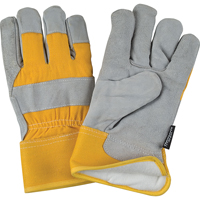 Gants d'ajusteur doubl&eacute;s pour l'hiver &agrave; chaleur sup&eacute;rieure, Moyen, Paume en Cuir de vache refendu, Doublure en Thinsulate Maritime Industrial Rubber
