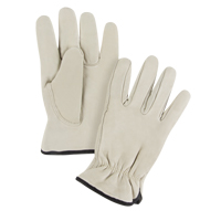 Gants de conducteur doubl&eacute;s pour l'hiver, Petit, Paume en Cuir fleur de vache, Molleton Maritime Industrial Rubber