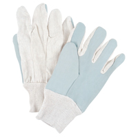 Premium Work Gloves, Large, Split Cowhide Palm Maritime Industrial Rubber