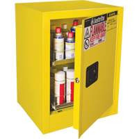 Sure-Grip&reg; EX Benchtop Flammable Safety Cabinet, 24 gal., 1 Door, 21" W x 27" H x 18" D Maritime Industrial Rubber