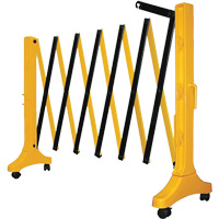 Xpandit Barricade, 36" H x 11.5' L, Black/Yellow Maritime Industrial Rubber