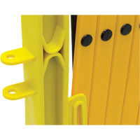 Xpandit Barricade, 36" H x 11.5' L, Black/Yellow Maritime Industrial Rubber