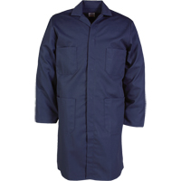 Lab Coat, Poly-Cotton, 46, Navy Blue Maritime Industrial Rubber