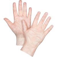 Economy Disposable Gloves, Small, Polyethylene, 1-mil, Powder-Free, Clear Maritime Industrial Rubber