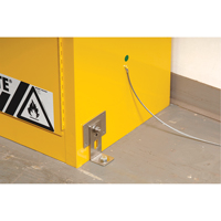 Seismic Bracket for Sure-Grip&reg; Ex Flammable Storage Cabinet Maritime Industrial Rubber