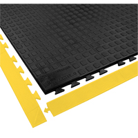 Tapis Rejuvenator Connect No 502, Polyur&eacute;thane, 3' la c, 3' lo, 5/8" &eacute;paisseur, Noir Maritime Industrial Rubber