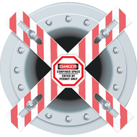 Barri&egrave;re Danger Man-Way Cross Maritime Industrial Rubber