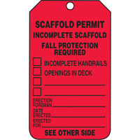 Inspection Tags, Cardstock, 3-1/8" W x 5-7/8" H, English Maritime Industrial Rubber