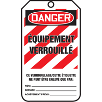 Lockout Tags, Cardstock, 3-1/8" W x 5-7/8" H, French Maritime Industrial Rubber