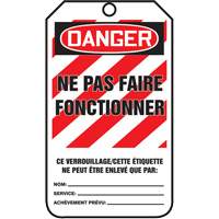 Lockout Tags, Cardstock, 3-1/8" W x 5-7/8" H, French Maritime Industrial Rubber