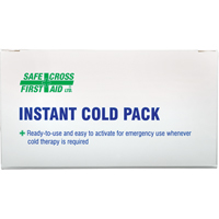 Instant Compress Packs, Cold, Single Use, 4" x 6" Maritime Industrial Rubber