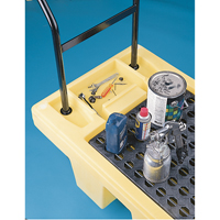 Poly-Spillcart Cart, 66.5" L x 29" W x 43.9" H, 57 US gal. Spill Cap. Maritime Industrial Rubber