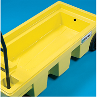 Poly-Spillcart Cart, 66.5" L x 29" W x 43.9" H, 57 US gal. Spill Cap. Maritime Industrial Rubber