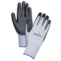 Lightweight Breathable Coated Gloves, 6/X-Small, Foam Nitrile Coating, 13 Gauge, Polyester Shell Maritime Industrial Rubber