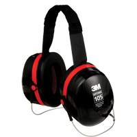 Peltor Optime 105 Series Earmuffs, Neckband, 29 NRR dB Maritime Industrial Rubber