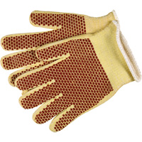 Gants r&eacute;versibles r&eacute;sistants aux coupures Red Brick, Taille Grand/9, Rev&ecirc;tement Nitrile, Enveloppe en Kevlar, ANSI/ISEA 105 niveau 4 Maritime Industrial Rubber