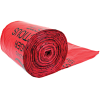 Hazardous Waste Bags, Bio-Hazard, 24" L x 33" W, 56.8 L (15 Gal.) Capacity Maritime Industrial Rubber
