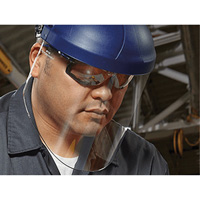 Ratchet Headgear with Faceshield, Polycarbonate, Ratchet Suspension Maritime Industrial Rubber