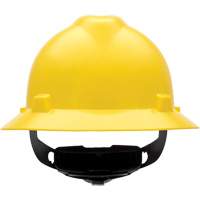 Casques de s&eacute;curit&eacute; &agrave; bordure compl&egrave;te V-Gard, R&eacute;pond aux normes CSA type 1, Suspension Rochet, Non ventil&eacute; Maritime Industrial Rubber