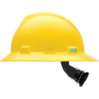 Casques de s&eacute;curit&eacute; &agrave; bordure compl&egrave;te V-Gard, R&eacute;pond aux normes CSA type 1, Suspension Rochet, Non ventil&eacute; Maritime Industrial Rubber