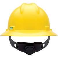 Casques de s&eacute;curit&eacute; &agrave; bordure compl&egrave;te V-Gard, R&eacute;pond aux normes CSA type 1, Suspension Rochet, Non ventil&eacute; Maritime Industrial Rubber