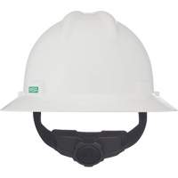 Casques de s&eacute;curit&eacute; &agrave; bordure compl&egrave;te V-Gard, R&eacute;pond aux normes CSA type 1, Suspension Rochet, Non ventil&eacute; Maritime Industrial Rubber