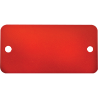 &eacute;tiquettes vierges, Aluminium, 3" la x 1" h Maritime Industrial Rubber