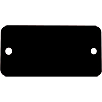 &eacute;tiquettes vierges, Aluminium, 3" la x 1" h Maritime Industrial Rubber