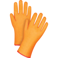 Winter-Lined Chemical-Resistant Gloves, Size Large/9, 12" L, PVC, Foam Fleece Inner Lining, Winter Weight Maritime Industrial Rubber