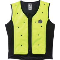 Chill-Its&reg; 6685 Dry Evaporative Cooling Vests, Medium, High Visibility Lime-Yellow Maritime Industrial Rubber