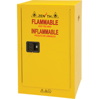 Flammable Storage Cabinet, 12 gal., 1 Door, 23" W x 35" H x 18" D Maritime Industrial Rubber