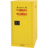 Flammable Storage Cabinet, 16 gal., 1 Door, 23" W x 44" H x 18" D Maritime Industrial Rubber
