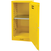 Flammable Storage Cabinet, 16 gal., 1 Door, 23" W x 44" H x 18" D Maritime Industrial Rubber