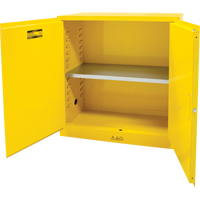 Flammable Storage Cabinet, 30 gal., 2 Door, 43" W x 44" H x 18" D Maritime Industrial Rubber