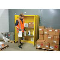 Flammable Storage Cabinet, 45 gal., 2 Door, 43" W x 65" H x 18" D Maritime Industrial Rubber