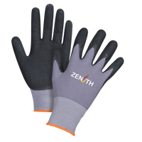 ZX-1 Premium Touchscreen Compatible Gloves, 7/Small, Nitrile/Foam Nitrile Coating, 15 Gauge, Nylon Shell Maritime Industrial Rubber