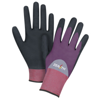 Gants enduits de premi&egrave;re qualit&eacute; ZX-2, 10/T-Grand, R&ecirc;vetement Nitrile/Mousse de nitrile, Calibre 18, Enveloppe en Nylon Maritime Industrial Rubber