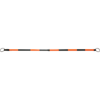 Barre pour c&ocirc;ne de circulation r&eacute;tractable, Longueur d&eacute;ploy&eacute;e de 7' 5'', Noir/Orange Maritime Industrial Rubber