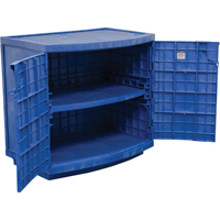 Polyethylene Corrosive/Acid Cabinet, 24 gal., 36" x 35" x 25" Maritime Industrial Rubber
