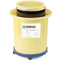 Poly-Collector 66 with Steel Drum, 32.5" dia. x 42" H, 70 US gal. Spill Cap. Maritime Industrial Rubber