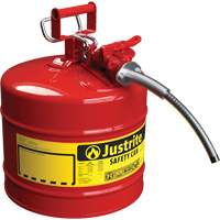 AccuFlow Safety Cans, Type II, Steel, 1 US gal., Red, FM Approved/UL/ULC Listed Maritime Industrial Rubber