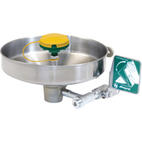 Axion&reg; Eye/Face Wash Station, Wall-Mount Installation, Stainless Steel Bowl Maritime Industrial Rubber